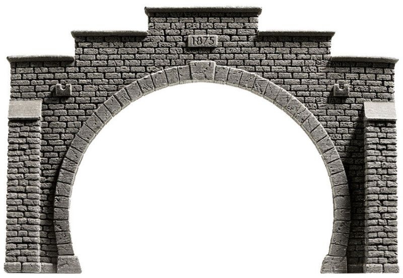 Bild von Noch 34852 Tunnel-Portal, 2-gleisig, 12,3 x 8,5 cm