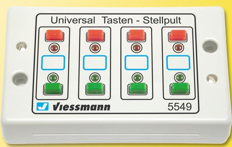 Bild von Viessmann 5549 Universal-Tasten-Stellpult, rückmeldefähig,2-begriffig