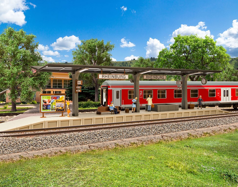 Bild von Vollmer 43535 H0 Bahnsteig Rheinburg