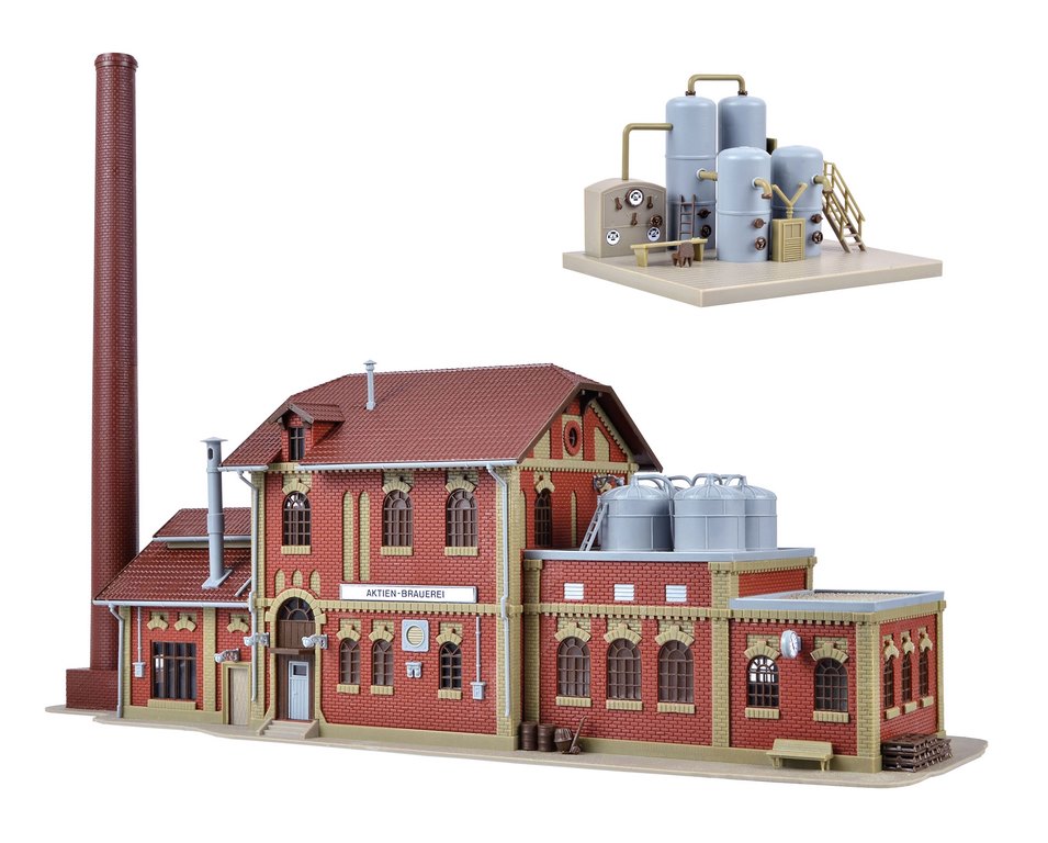 Bild von Vollmer 45609 H0 Brauerei mit Inneneinrichtung Kesselhaus