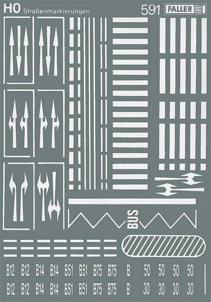 Bild von Faller 180536 H0 Straßenmarkierungen