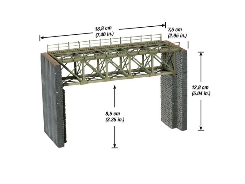 Bild von Noch 67010 Stahlbrücke, 18,8 cm lang