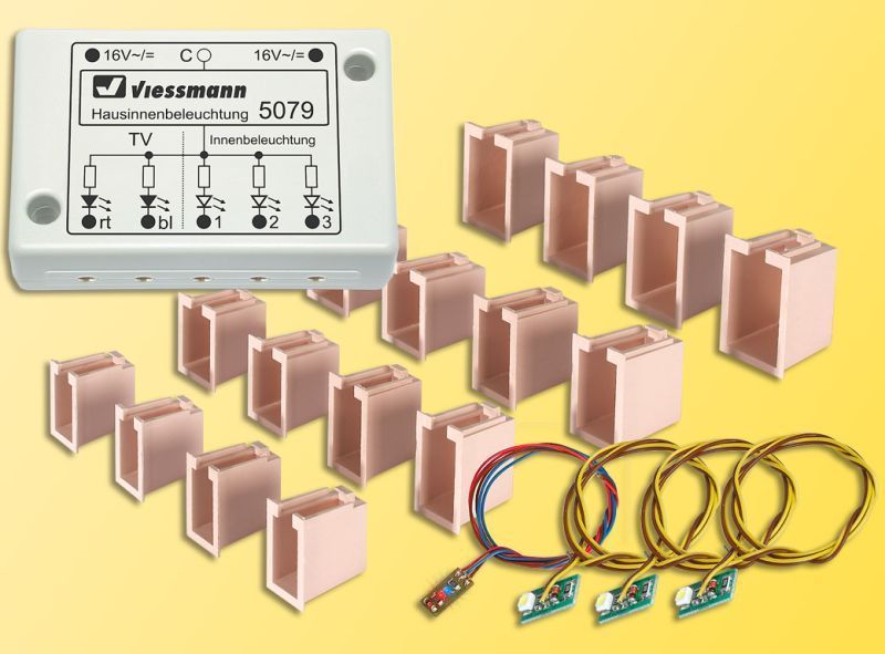 Picture of Viessmann 5079 LED-Hausinnenbeleuchtung mit TV-Simulation