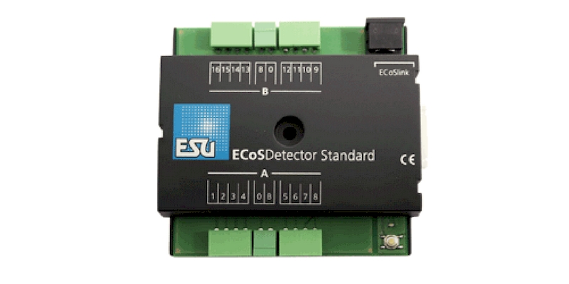 Bild von ESU 50096 ECoSDetector Standard Rückmeldemodul, 16 Dig. Eingänge. Für 3-Leiter