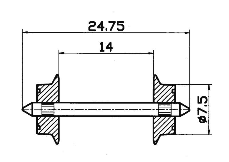 Bild von Roco 40184 Wechselstromradsatz 2 Stk.