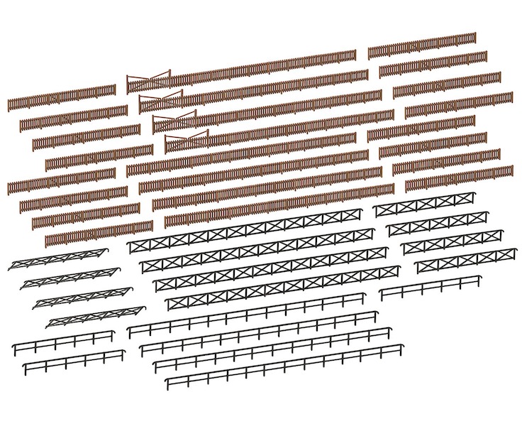 Bild von Kibri 37480 N Zaun für Industrie- und Bahnanlagen