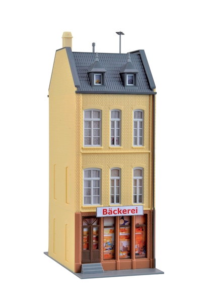 Picture of Kibri 38393 H0 Stadthaus Eiscafé/Bäckerei in Düsseldorf