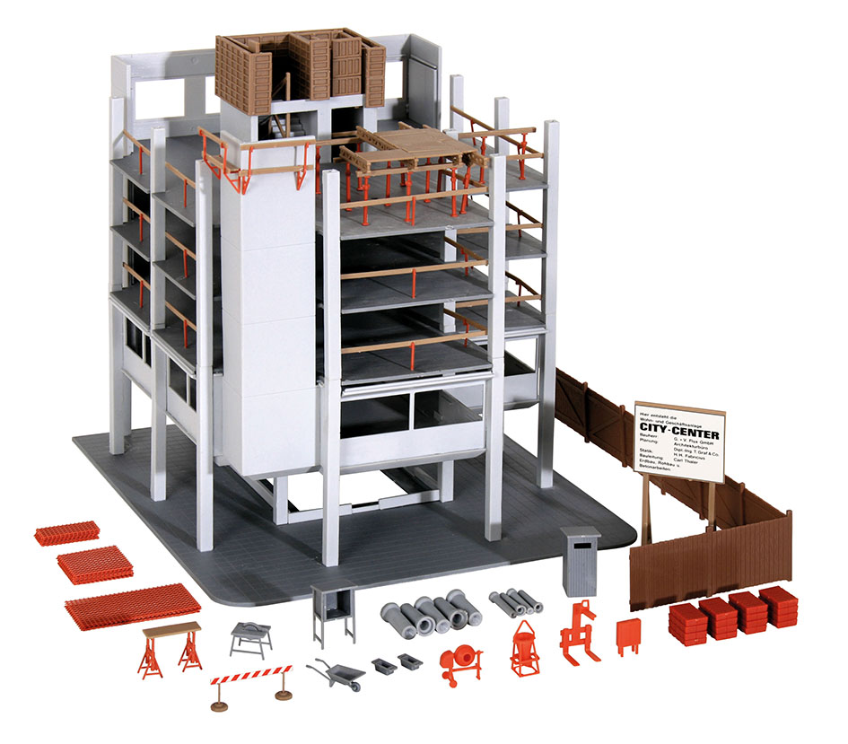 Bild von Kibri 38537 H0 Gebäude-Rohbau mit Baustellenzubehör