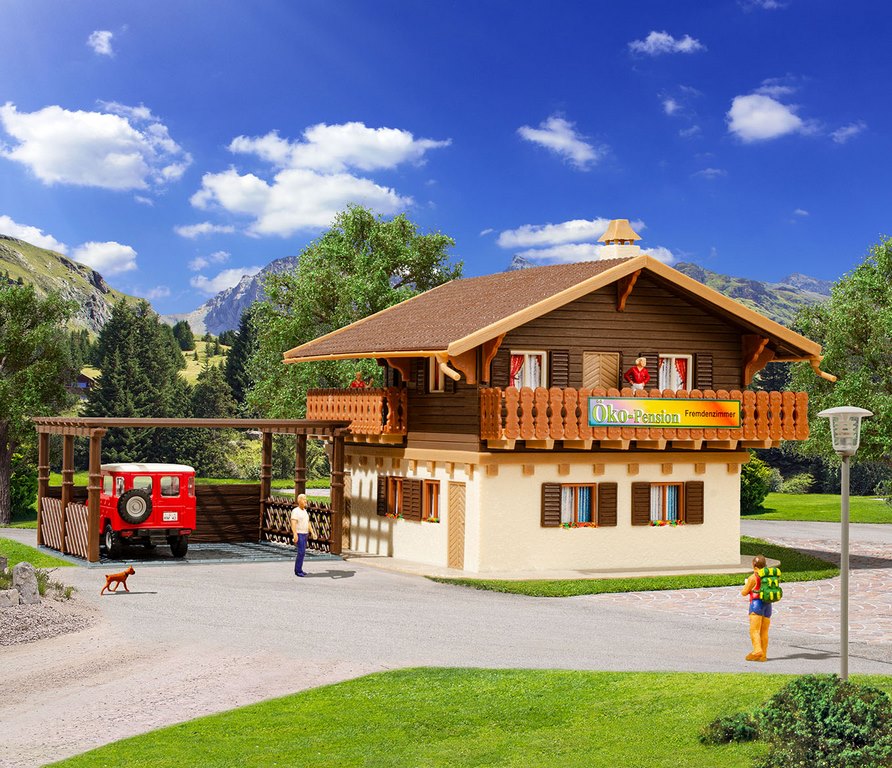 Bild von Vollmer 43961 H0 Pension mit Carport, Bio-Serie