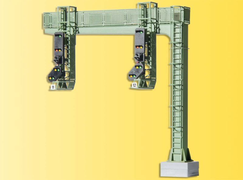 Bild von Viessmann 4750 H0 Signalbrücke mit 2 Einfahrsignalen undMultiplex-Technologie