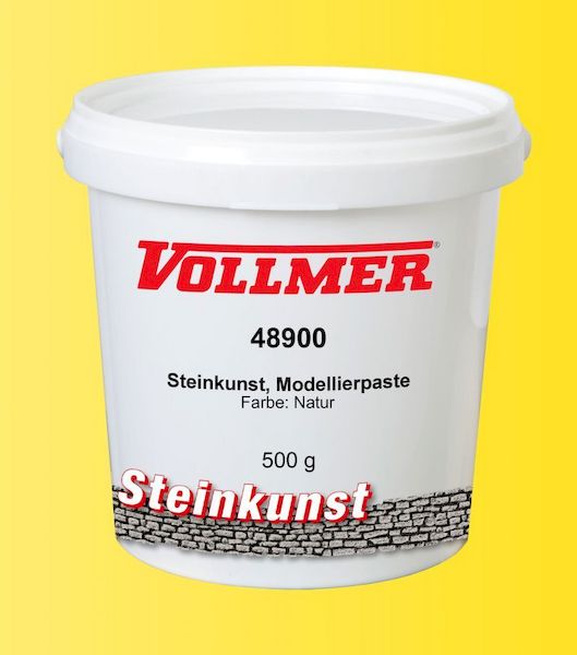 Bild von Vollmer 48900 Steinkunst-Modellierpaste, Farbe Natur, 500 g