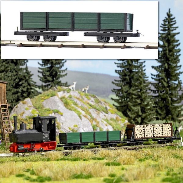 Bild von Busch 12246 Flachwagen mit Bordwand