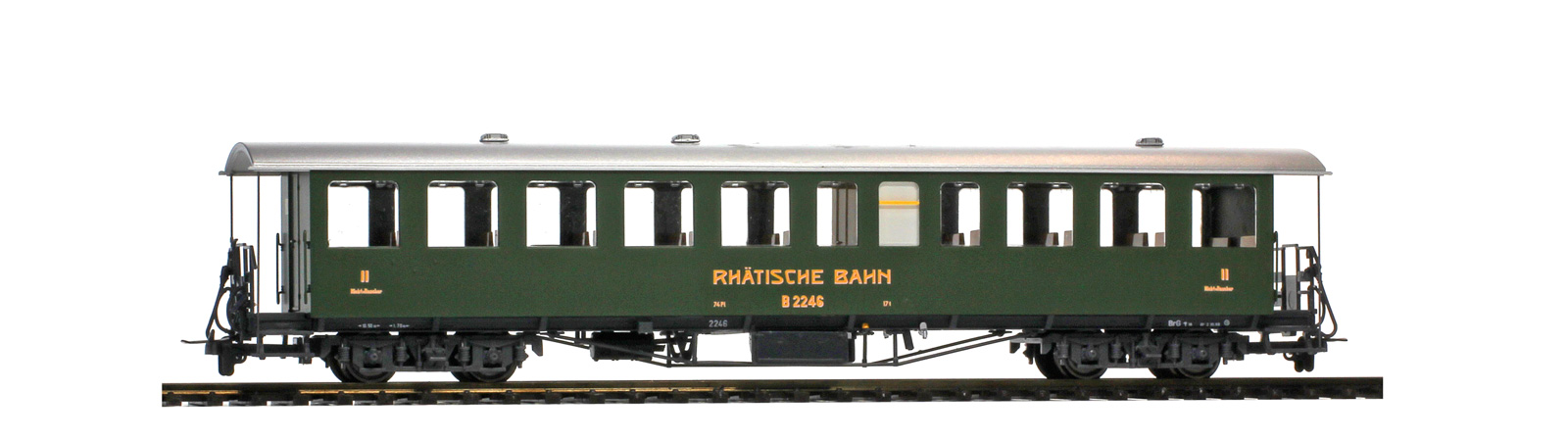 Bild von Bemo 3235146 RhB B 2246 Nostalgie-Plattformwagen