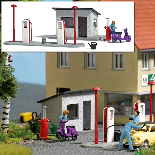 Bild von Busch 7832 A-Set: Tankstelle H0