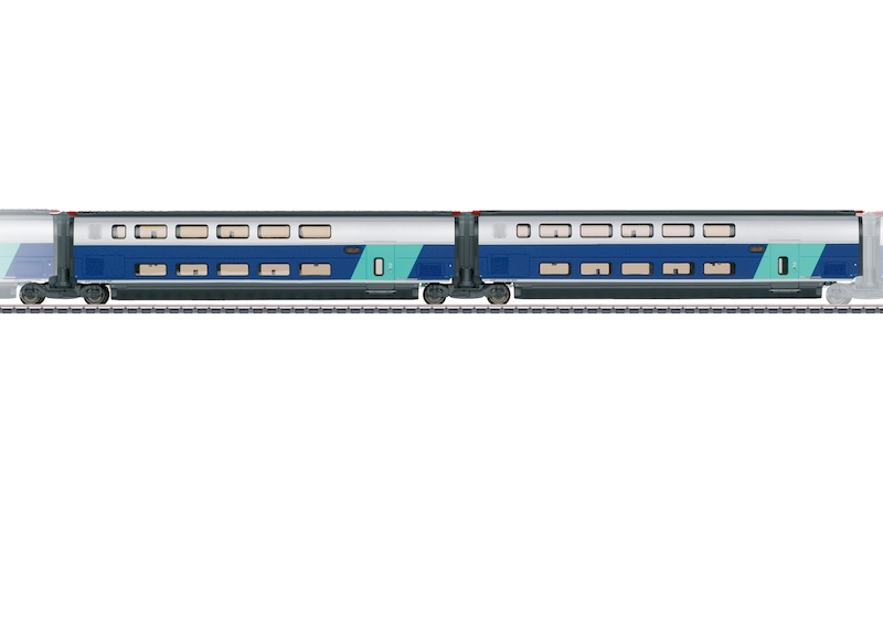 Bild von Märklin 43433 H0 Ergänzungswagen-Set 2 zum TGV Euroduplex SNCF