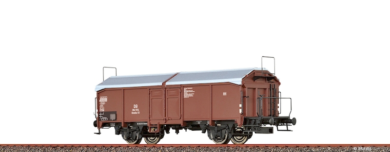 Bild von Brawa 48634 H0 Güterwagen Kmmks 51 DB, Epoche 3