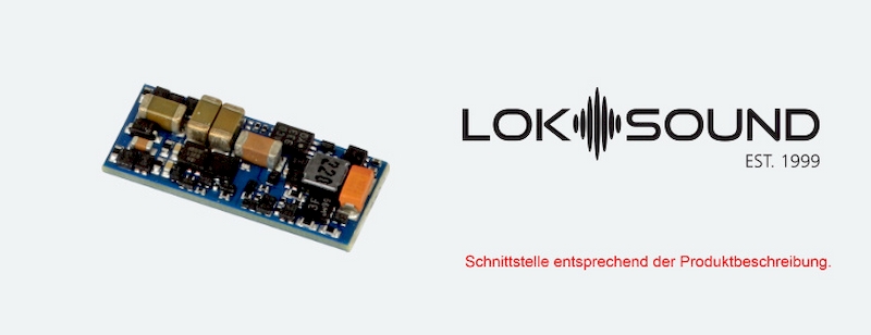 Bild von ESU 58923 LokSound 5 Nano DCC "Leerdecoder" mit Einzelllitzen