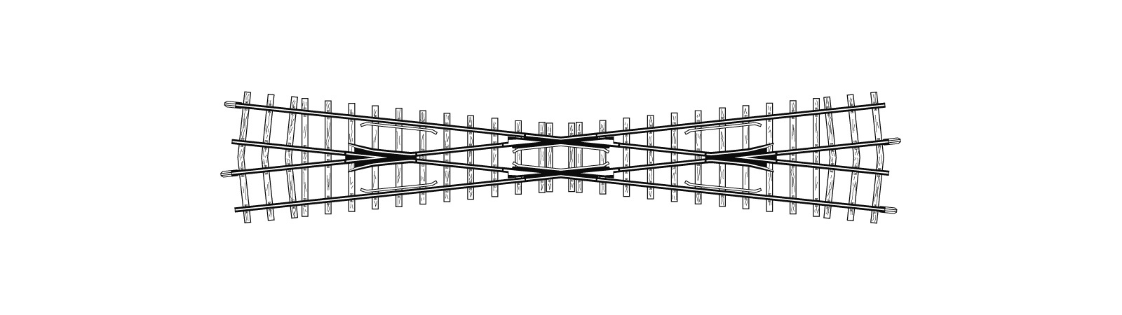 Bild von Bemo 4218000 H0m 12° Kreuzung, 220 mm