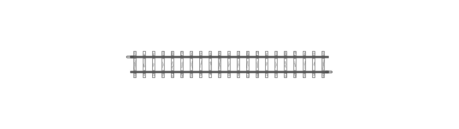 Bild von Bemo 4281000 H0m gerades Gleis, 162,3 mm