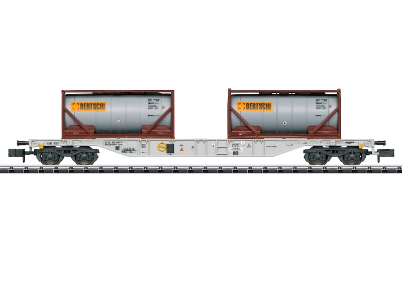 Bild von Trix 18490 N Containertragwagen Bauart Sgns hupac