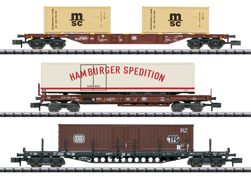 Bild von Trix 18702 N Güterwagen-Set Containerverkehr DB