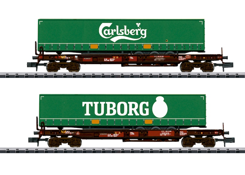 Bild von Trix 18718 N Taschenwagen-Set Carsberg Tuborg