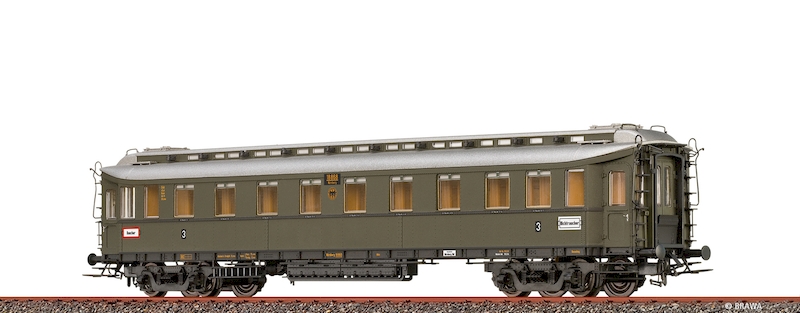 Bild von Brawa 45420 H0 D-Zug-Wagen C4ü Pr 21 DRG II