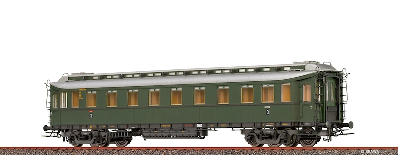 Bild von Brawa 45422 H0 D-Zug-Wagen C4ü Pr 21 DB III