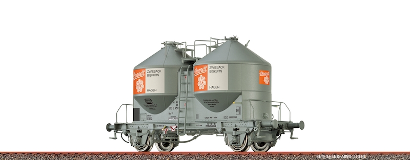 Bild von Brawa 50588 H0 Güterwagen ZZh DB IV Brandt