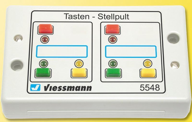 Bild von Viessmann 5548 Tasten-Stellpult, rückmeldefähig, 3-begriffig