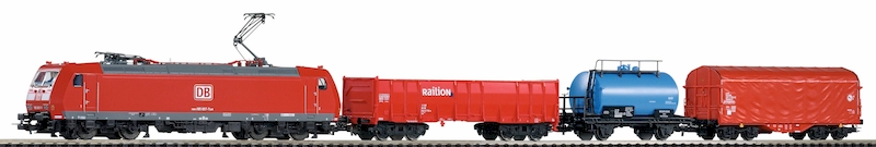 Bild von Piko 59015 H0 Digital Startset PSCwlan S-Set DB AG Güterzug BR 185 mit 3 wagen Epoche 6