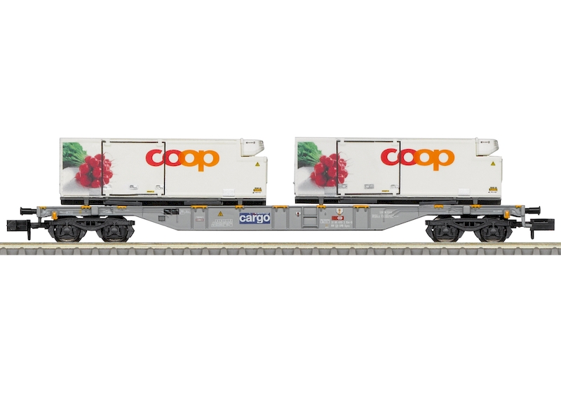 Bild von Trix 15493 N SBB Cargo Containertragwagen coop®