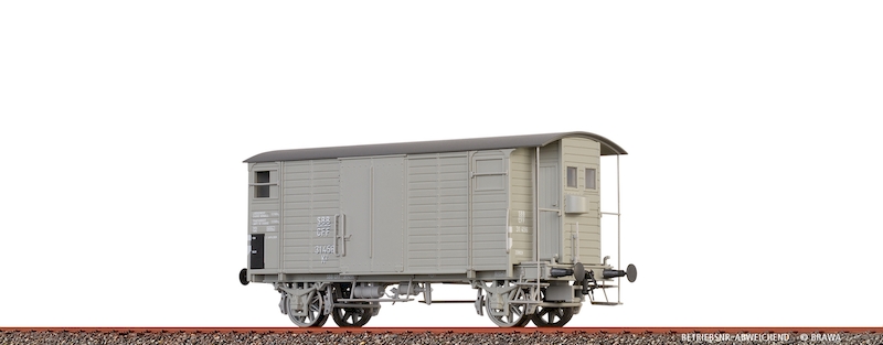 Bild von Brawa 47899 H0 Gedeckter Güterwagen K2 SBB, Epoche II