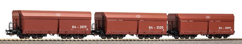 Bild von Piko 28300 H0 3er Set Selbstentladewagen Fad6770 BKK DR IV