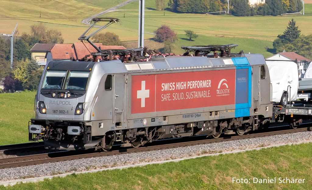 Bild von Piko 51983 H0 E-Lok 187 002 TX Logistik Railpool VI + DSS PluX22