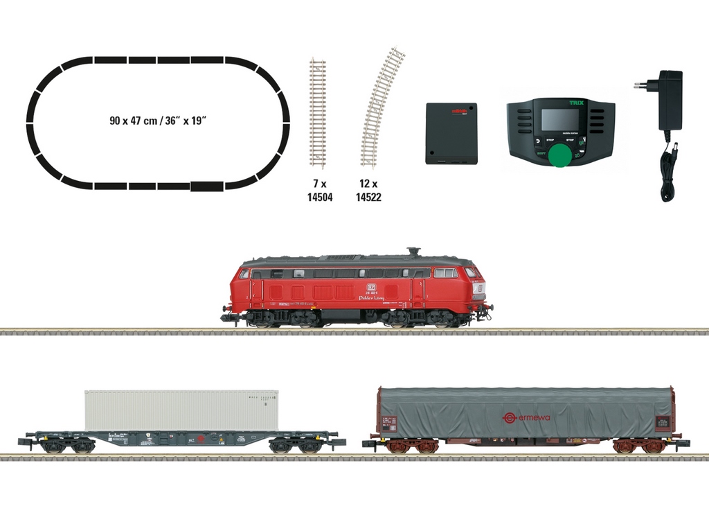 Bild von Trix 11161 N-Minitrix Digital-Startpackung Güterzug