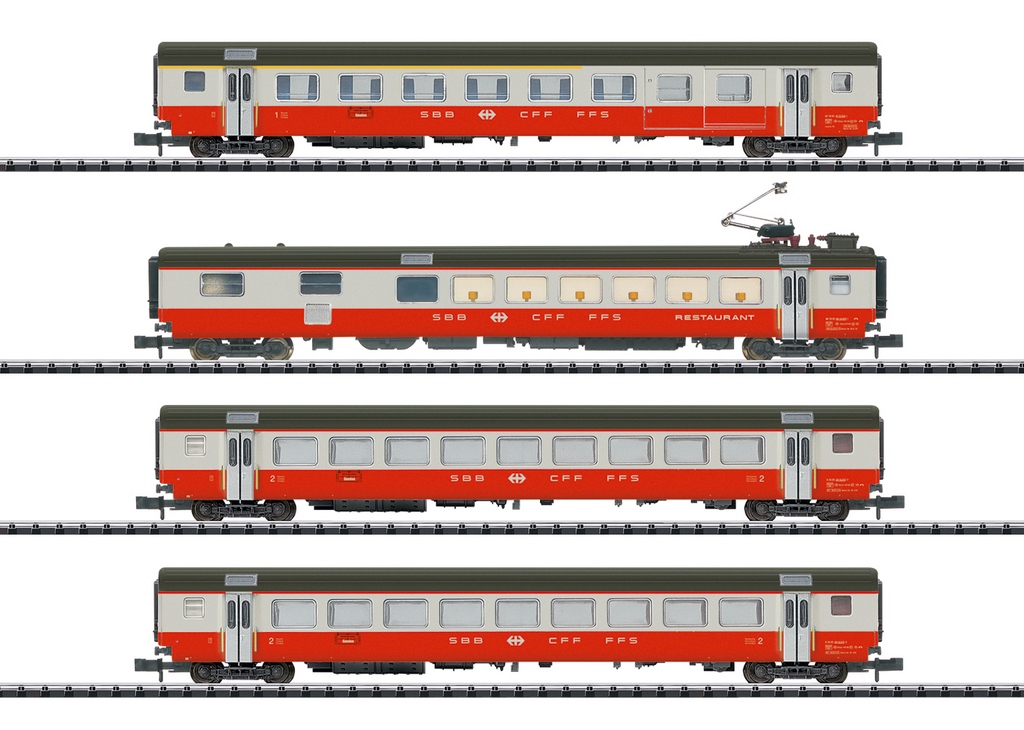 Bild von Trix 18720 N-Minitrix Schnellzugwagen-Set Swiss Express Teil 1