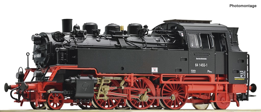 Bild von Roco 7100009 H0 Dampflokomotive 64 1455-1, DR DC