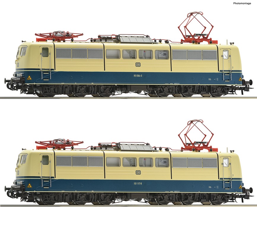 Picture of Roco 78408 H0 2-tlg. Set: Elektrolokomotiven 151 094-0 und 151 117-9, DB AC