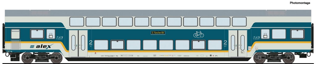 Bild von Roco 6200103 H0 Doppelstockwagen, alex DC