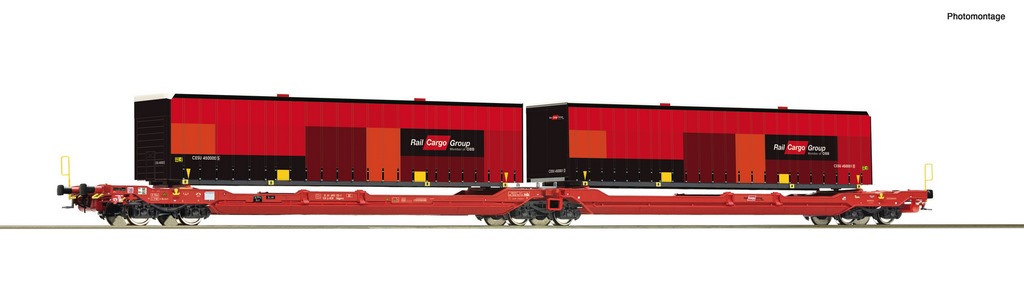 Bild von Roco 6600033 H0 Doppeltaschen-Gelenkwagen T3000e, ÖBB/RCW DC