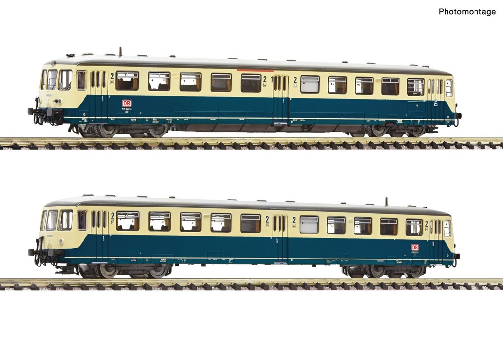 Bild von Fleischmann 740102 N Akkutriebwagen 515 529-6 mit Steuerwagen, DB AG, DC