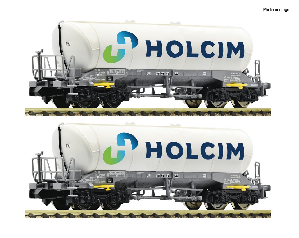 Bild von Fleischmann 6660047 N 2-tlg. Set: Silowagen, Holcim, DC