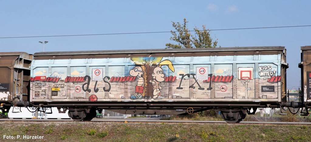 Bild von Lemke H24663 N Graffiti-Serie Schiebewandwagen Hbbillns SBB (3)