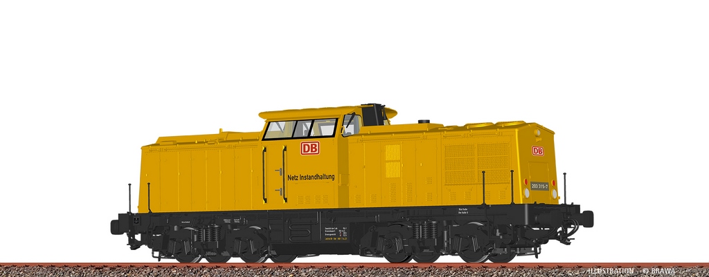 Bild von Brawa 41711 H0 Diesellok BR 203 DB AG AC Digital EXTRA