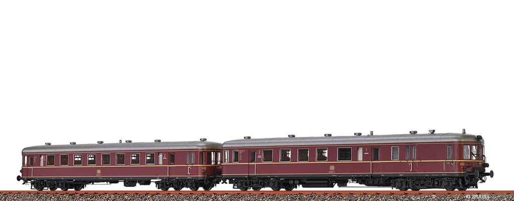 Bild von Brawa 44740 H0 Verbrennungstriebwagen BR 660 und Beiwagen 945 DB DC Analog BASIC+