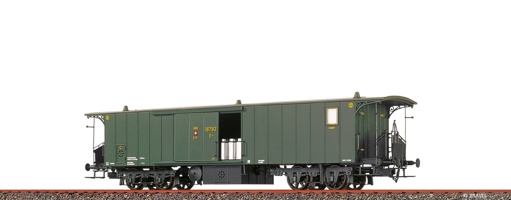 Bild von Brawa 45715 H0 Gepäckwagen F4 SBB DC