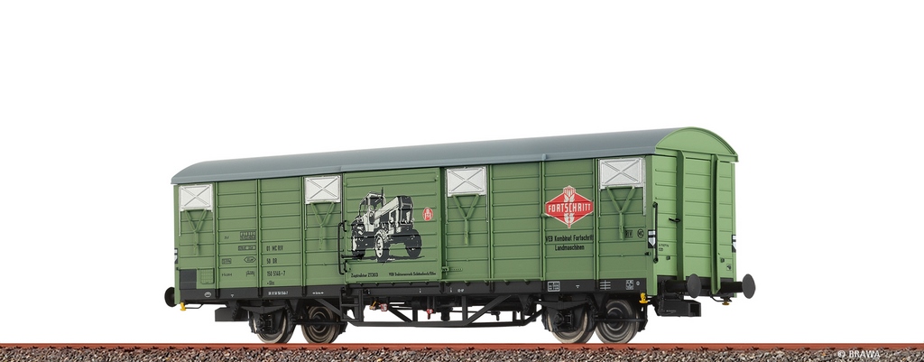 Bild von Brawa 49930 H0 Gedeckter Güterwagen Gbs Fortschritt DR DC