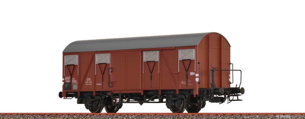 Bild von Brawa 50155 H0 Gedeckter Güterwagen Grs-60 Gmmhs DB DC