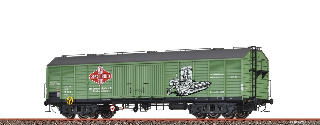 Bild von Brawa 50410 H0 Gedeckter Güterwagen Gags-v Fortschritt DR DC